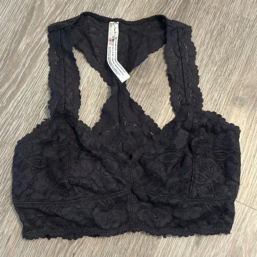 Free People Black Bralette- Size XS- never worn!
